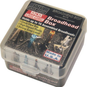 Mtm Mechanical Broadhead Case - Holds 16 Broadheads Clear