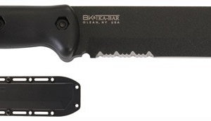 Ka-bar Becker Tac Tool - 7" Serrated W-plastic Sheath