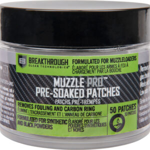 Breakthrough Muzzleloader - Round Presoaked Patches