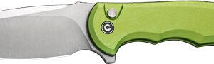 Civivi Knife Praxis 3.75" Lime - Green Aluminum-satin Button Lk
