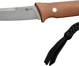 Civivi Knife Tamashii 4.07" - Brown Canvas-gray Polished D2