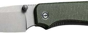 Civivi Knife Baby Banter 2.34" - Green Micarta-gray Stnwsh!