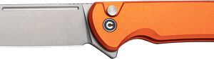 Civivi Knife Chevalier Ii 3.4" - Orange Aluminum-satin Bttn Lk
