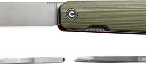 Civivi Knife Sendy 2.83" - Milled Green-red G-10 Clam Pk