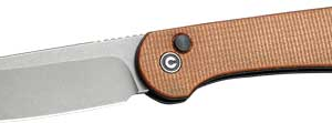 Civivi Knife Elementum 3.47" - Brown Micarta-gray Stonewashed