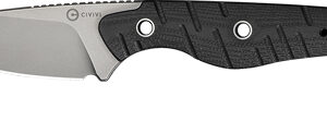 Civivi Knife Sokn 2.82" Black - G-10 Stonewash Kydex Sheath