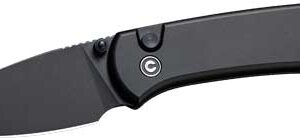 Civivi Knife Quibit 2.98" Blk- - Blk Stonewash Button Lock
