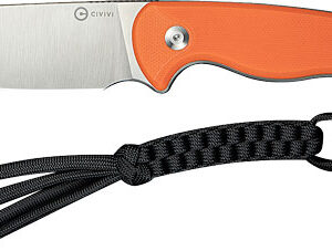 Civivi Knife Timberbark 3.2" - Fixed Orange-satin G10 Stnwash