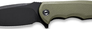 Civivi Knife Praxis 3.75"   Od - Green G10-black Stn Clam Pack