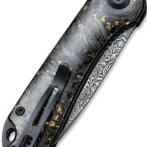 Civivi Knife Elementum 2.96" - Shredded Cbn Fbr-golden Dmscs