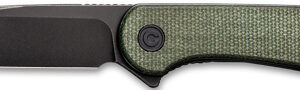 Civivi Knife Elementum 2.96" - Green Micarta-black D2 Clam Pk