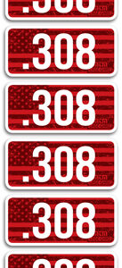 Mtm Ammo Caliber Labels 308 - 8-pack