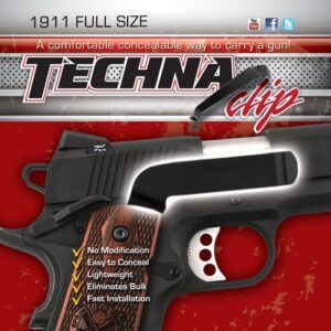 Techna Clip Handgun Retention - Clip Colt 1911&commander Right