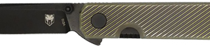 Cobratec Blackjack Folder 3" - G-10 Black Titanium Brz Scales