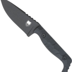 Cobratec Kingpin 4" Fixed Bld - Black D2 Steel W-kydex Sheath