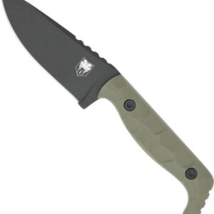 Cobratec Kingpin 4" Fixed Bld - Od Green D2 Steel W-kdx Sheath