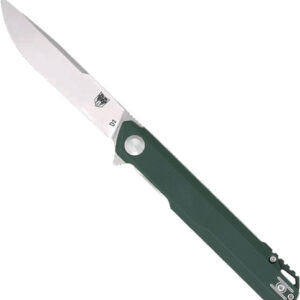 Cobratec Monarch 3.5" Folder - Green D2 Steel W-clip