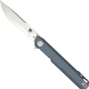 Cobratec Monarch 3.5" Folder - Grey D2 Steel W-clip