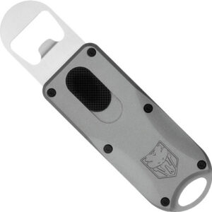 Cobratec Otf Bottle Opener - Grey 4.62" Oal W-lanyard Loop