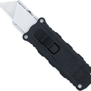 Cobratec Side Button Otf 1.75" - Black-silver Utility Knife
