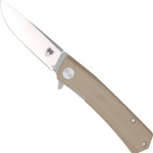 Cobratec Serpent Folder 3" - Ss-tan D2 Blade G-10 Scales