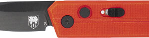 Cobratec Stinger Folder 1.9" - Red-black D2 Blade Sd Button
