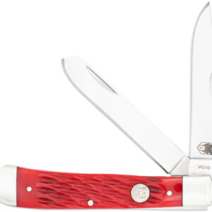 Cobratec Trapper Two Blade - G-10 Red-ss Slip Joint