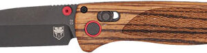 Cobratec Legacy Bar Lock 3" - Zebrawood-black Tanto D2 Blade