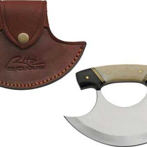 Szco Rite Edge 6" Horn & Bone - Handle Ulu W-leather Sheath