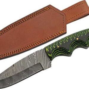 Szco Rite Edge 5" Tree Ridge - Micarta Damascus Cp W-sheath