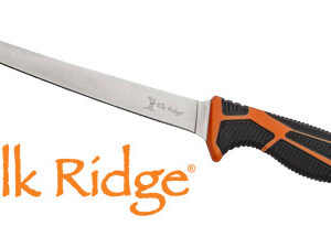 Mc Elk Ridge Trek 7" Fillet - Knife With Sheath Blk-org-ss