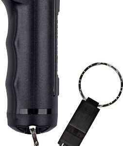 Sabre Pepper Gel Spray W-quick - Release Whistle Flip Top Black
