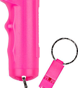 Sabre Pepper Gel Spray W-quick - Release Whistle Flip Top Pink