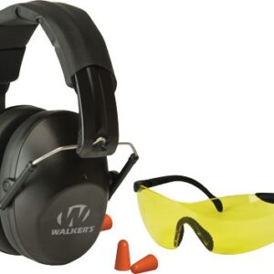 Walkers Muff Shooting Passive - W-glasses&plugs 31db Black