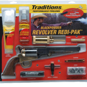 Traditions Bp Revolver 1851 - Navy 44 Cal Brass-wal Redi-pk