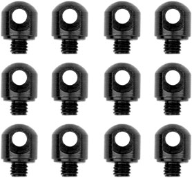 Grovtec 1-8" Machine Screws - 12-pack Black