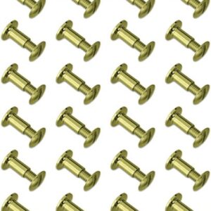 Grovtec Brass Chicago Screws - 24-pack
