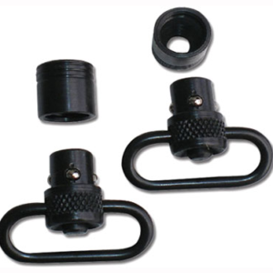 Grovtec Push Button Swivel Set - Black 1" 2-pack