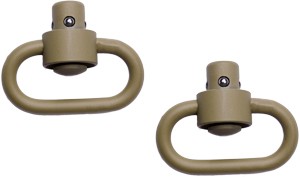 Grovtec Hd Push Button Swivels - Cerakote Desert Snd 1 1-4" 2pk