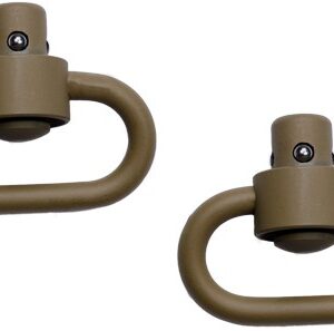 Grovtec Hd Push Button Swivels - Cerakote Fde 1 1-4" 2-pack