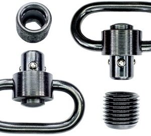 Grovtec Hd Push Button Swivel - Set Black 1 1-4" 2 Pack