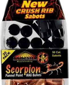 Harvester Scorpion 50 Cal - 240gr .451 Funnel Point 20pk