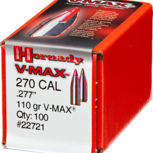 Hornady Bullets 270 Cal .277 - 110gr V-max W-cannelure 100ct