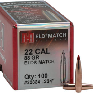 Hornady Bullets 22cal .224 - 88gr Eld-m Match 100ct 25bx-cs