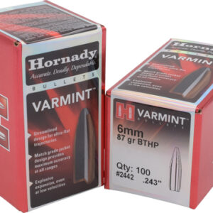 Hornady Bullets 6mm .243 - 87gr Jhp-bt 100ct 25bx-cs