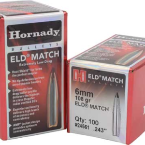 Hornady Bullets 6mm .243 - 108gr Eld-match 100ct 25bx-cs