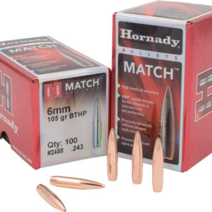 Hornady Bullets 6mm .243 - 105gr Bthp Match 100ct 25bx-cs