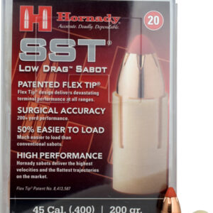 Hornady .45cal Saboted Bullet - .400 200gr Sst 20ct 10bx-cs