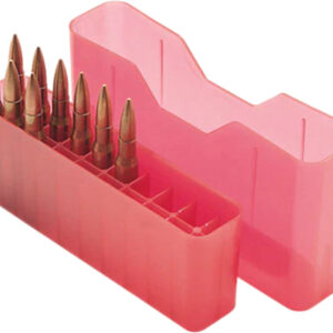 Mtm Ammo Box Medium Rifle 20 - Rounds Slip Top Style Red