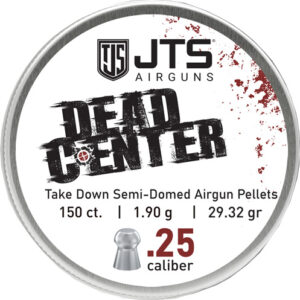 Jts Pellets Dead Center 25 Cal - Semi-domed 29.32 Gr 150ct
